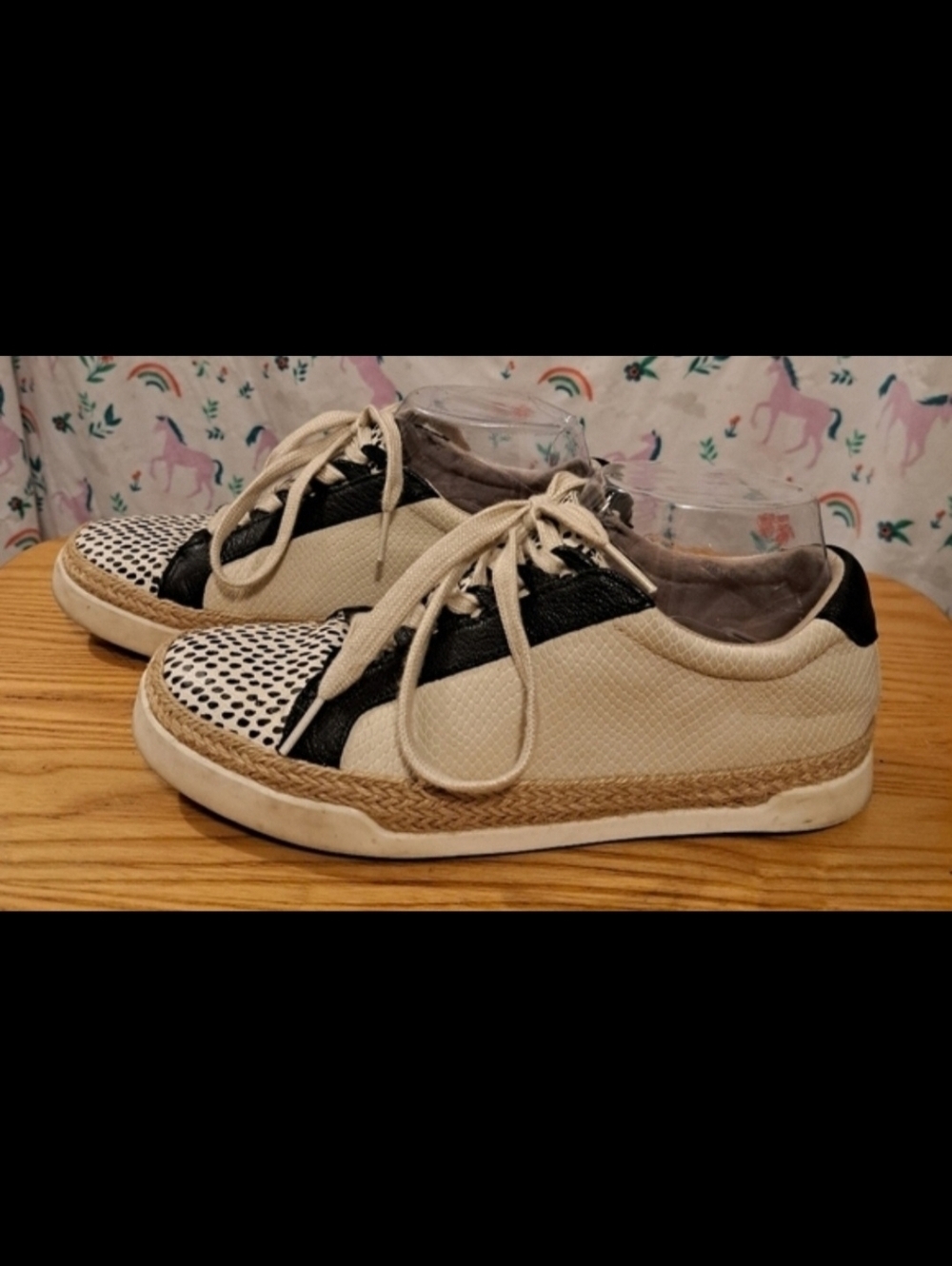 Crown Vintage Adelite Navy & White Jute Boho Neutral Casual Sneaker Shoe SZ 7.5M